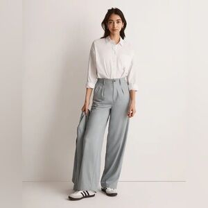 Madewell Neale straight-leg pant in Drapeweave